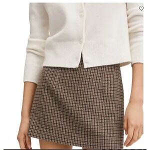 Houndstooth Mini Skirt